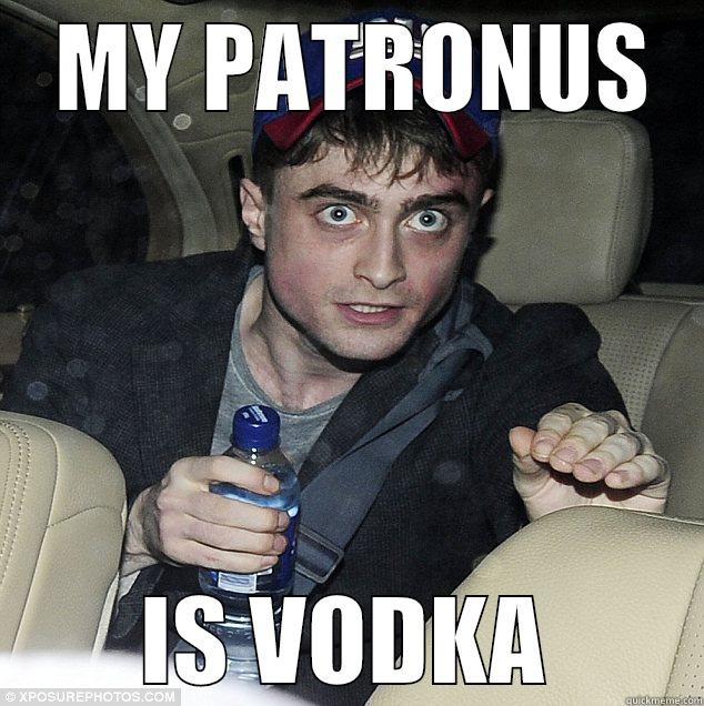 Crazed Harry Potter -  MY PATRONUS IS VODKA Misc