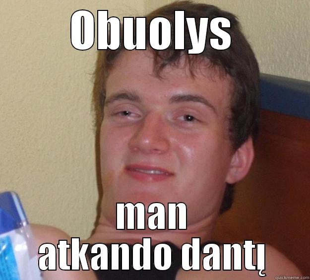 OBUOLYS MAN ATKANDO DANTĮ 10 Guy