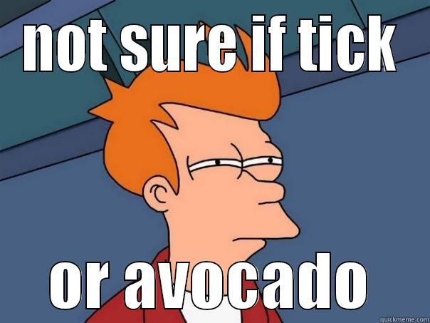 NOT SURE IF TICK OR AVOCADO Futurama Fry