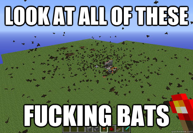 LOOK AT ALL OF THESE FUCKING BATS  