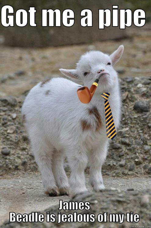 James Beadle is jealous of my tie - GOT ME A PIPE  JAMES BEADLE IS JEALOUS OF MY TIE Misc