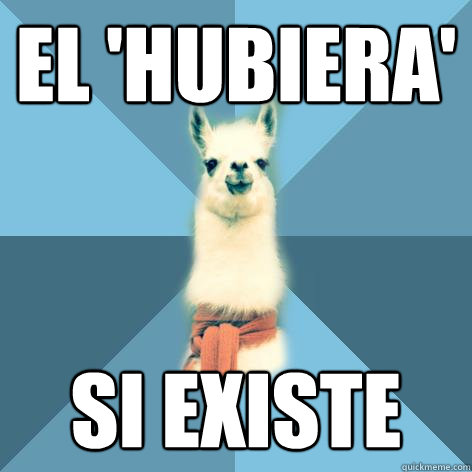 El 'hubiera' si existe  Linguist Llama