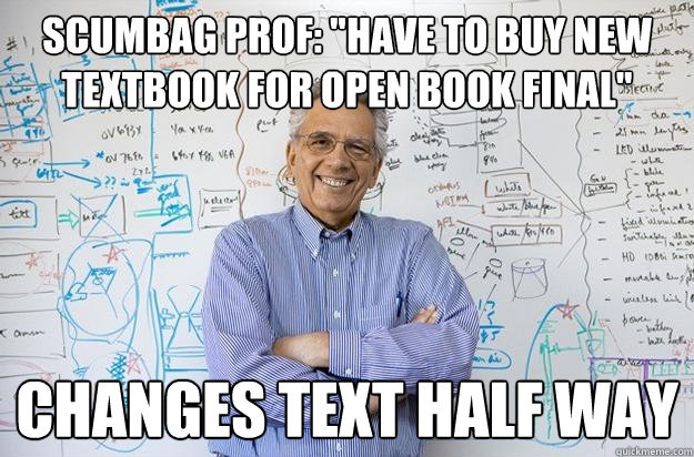 Scumbag prof: 