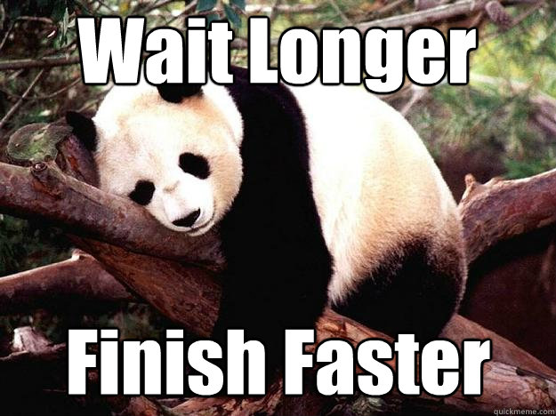 Wait Longer Finish Faster  Procrastination Panda