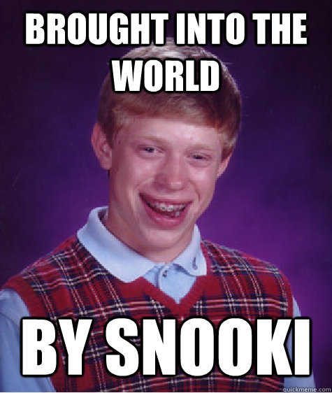 Brought into the world by snooki - Brought into the world by snooki  Bad Luck Brian