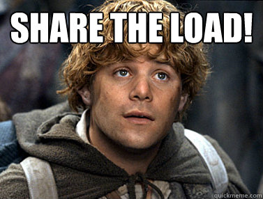 Share the load!  Good Guy Samwise Gamgee