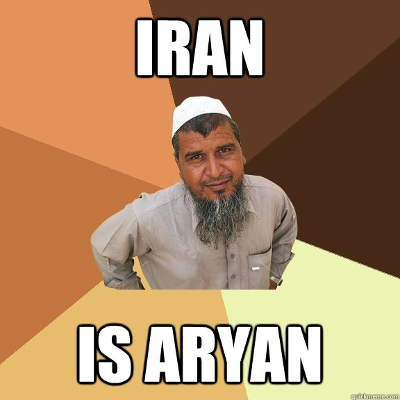 IRAN is aryan - IRAN is aryan  Ordinary Muslim Man