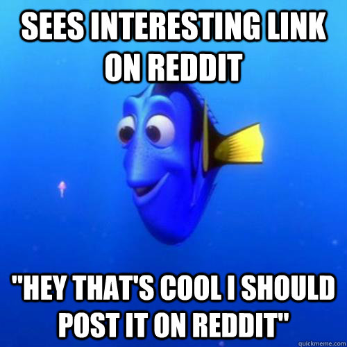 Sees interesting link on reddit 