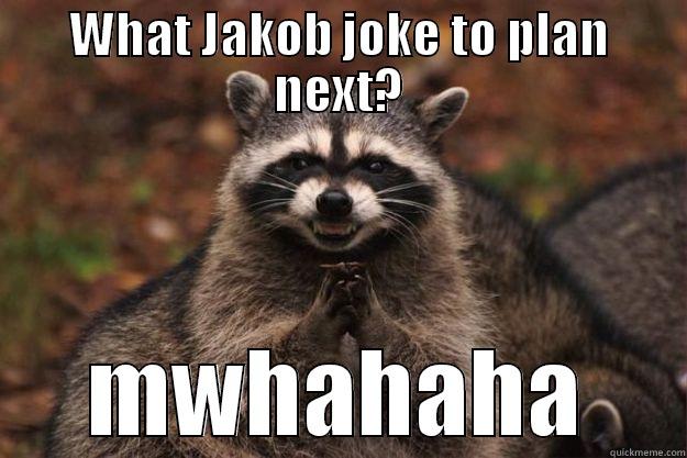 WHAT JAKOB JOKE TO PLAN NEXT? MWHAHAHA Evil Plotting Raccoon