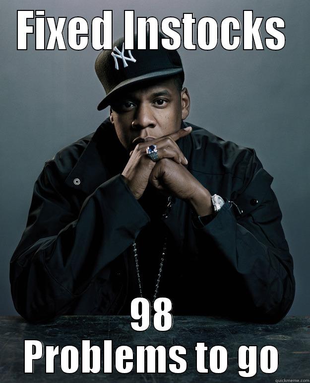 FIXED INSTOCKS 98 PROBLEMS TO GO Jay Z Problems