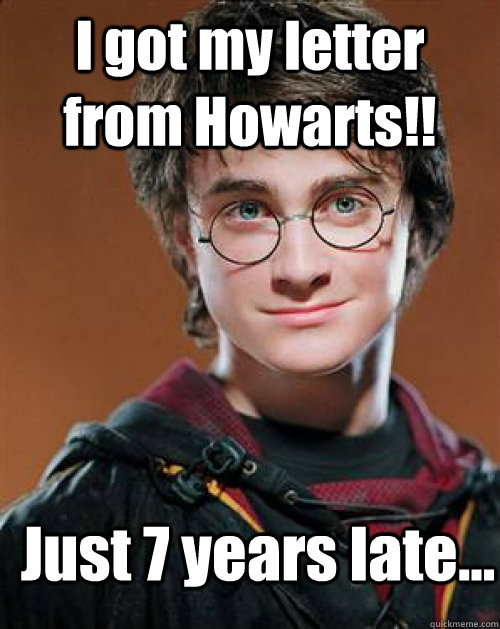 I got my letter from Howarts!! Just 7 years late... - I got my letter from Howarts!! Just 7 years late...  Arousing Harry Potter