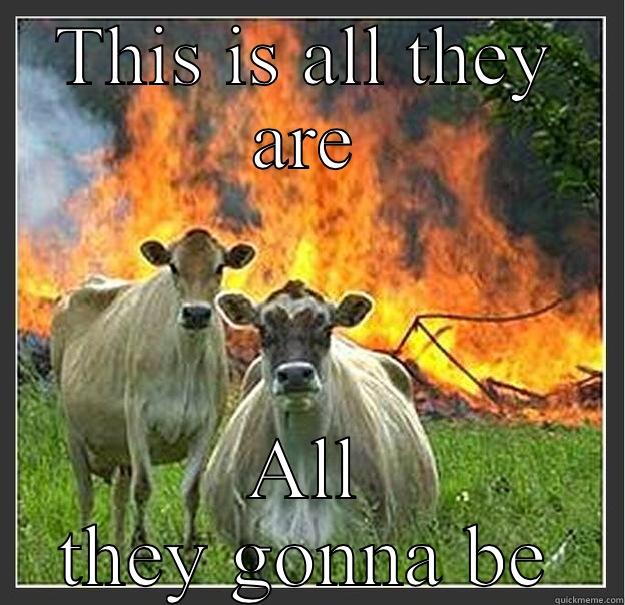 Evil  cows - THIS IS ALL THEY ARE ALL THEY GONNA BE Evil cows