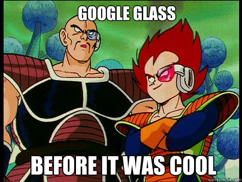 Google Glass Before it was cool  Caption 4 goes here  Vegeta