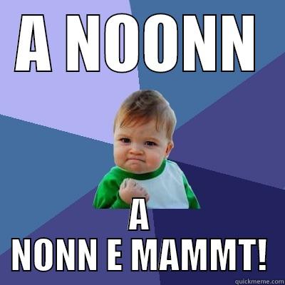 A NOONN A NONN E MAMMT! Success Kid