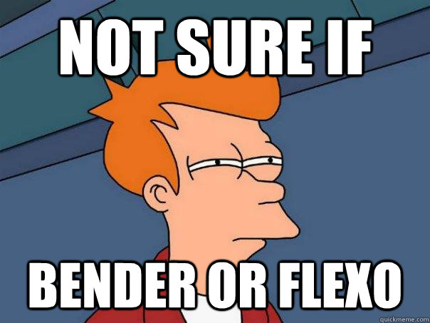 Not sure if  bender or flexo  Futurama Fry