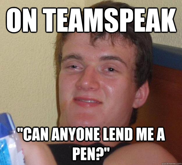 On teamspeak 