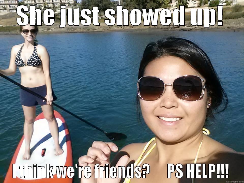 Stranger in my lake! - SHE JUST SHOWED UP! I THINK WE'RE FRIENDS?      PS HELP!!! Misc