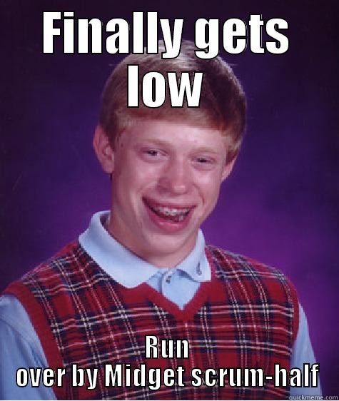 scrumhalf madness brian mad lolol - FINALLY GETS LOW RUN OVER BY MIDGET SCRUM-HALF Bad Luck Brian