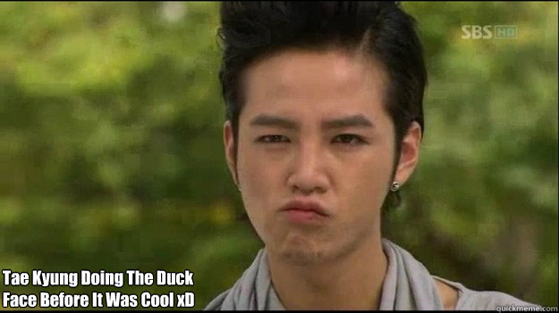 Tae Kyung Doing The Duck
Face Before It Was Cool xD - Tae Kyung Doing The Duck
Face Before It Was Cool xD  Duck Face Master