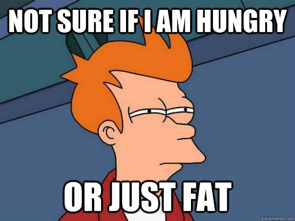 Not Sure if I am Hungry Or Just Fat  Futurama Fry