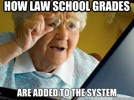 how law school grades 
are added to the system  - how law school grades 
are added to the system   Old lady computer control