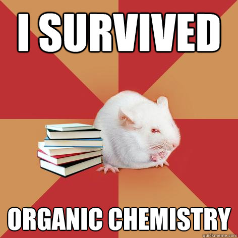 i survived organic chemistry - i survived organic chemistry  Science Major Mouse