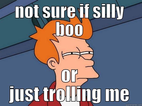 boo <3 - NOT SURE IF SILLY BOO OR JUST TROLLING ME Futurama Fry