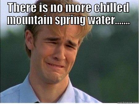 THERE IS NO MORE CHILLED MOUNTAIN SPRING WATER.......  1990s Problems