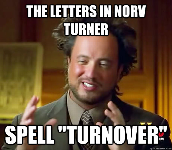 the letters in norv turner spell 