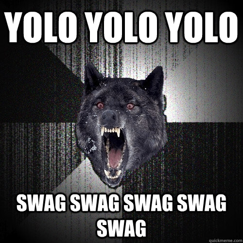 Yolo yolo yolo  swag swag swag swag swag  Insanity Wolf