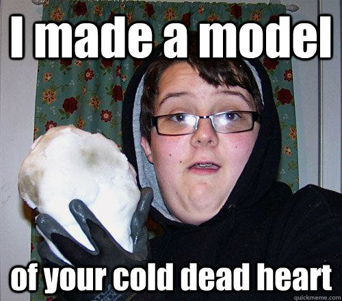 I made a model  of your cold dead heart - I made a model  of your cold dead heart  Snowball Boy