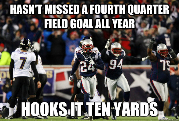 Hasn't Missed a Fourth Quarter Field Goal All Year Hooks It Ten Yards - Hasn't Missed a Fourth Quarter Field Goal All Year Hooks It Ten Yards  Choke Artist Cundiff