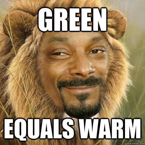 Green Equals Warm  