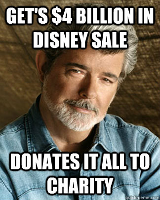 Get's $4 Billion in Disney Sale Donates it all to charity  