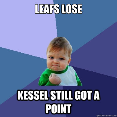 Leafs lose Kessel still got a point  Success Kid