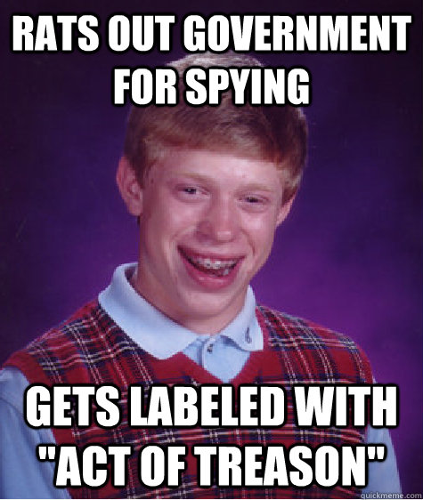 rats out government for spying gets labeled with 