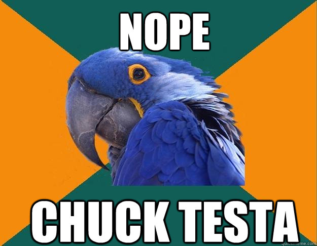 nope chuck testa  - nope chuck testa   Paranoid Parrot