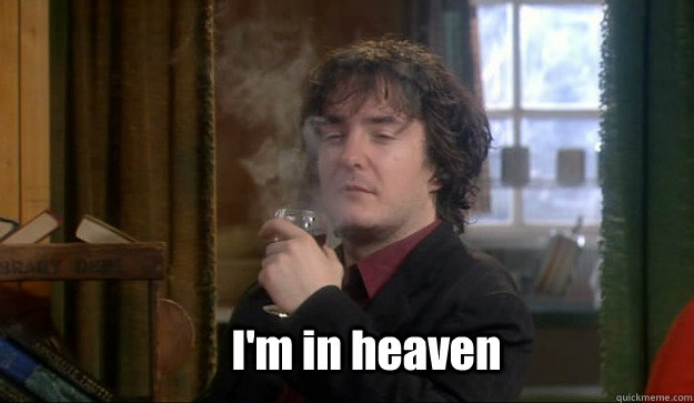 I'm in heaven - I'm in heaven  black books heaven