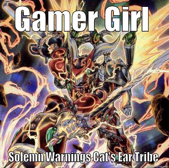 GAMER GIRL SOLEMN WARNINGS CAT'S EAR TRIBE Misc