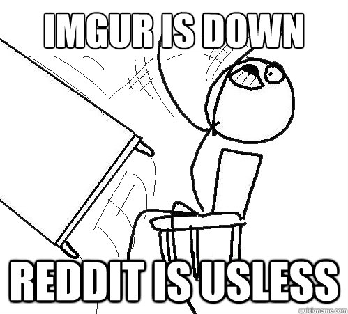 imgur is down reddit is usless  Flip A Table