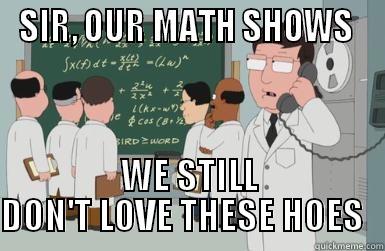 SIR, OUR MATH SHOWS  WE STILL DON'T LOVE THESE HOES   Misc