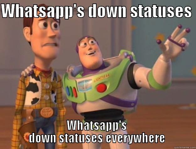 WHATSAPP'S DOWN STATUSES  WHATSAPP'S DOWN STATUSES EVERYWHERE Toy Story