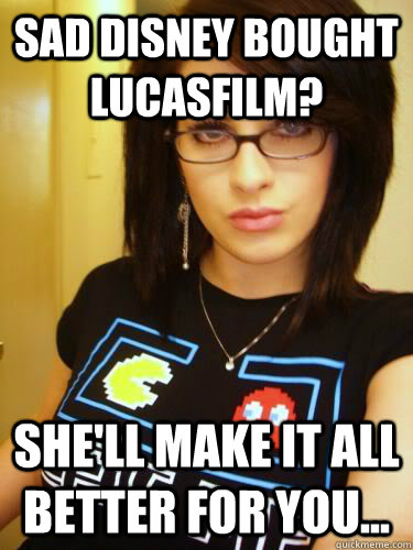 Sad Disney bought Lucasfilm? She'll make it all better for you... - Sad Disney bought Lucasfilm? She'll make it all better for you...  Cool Chick Carol