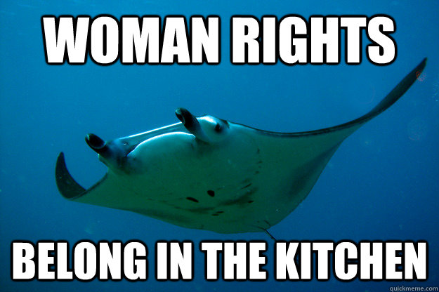 Woman Rights Belong in the kitchen - Woman Rights Belong in the kitchen  The Banter Manta!