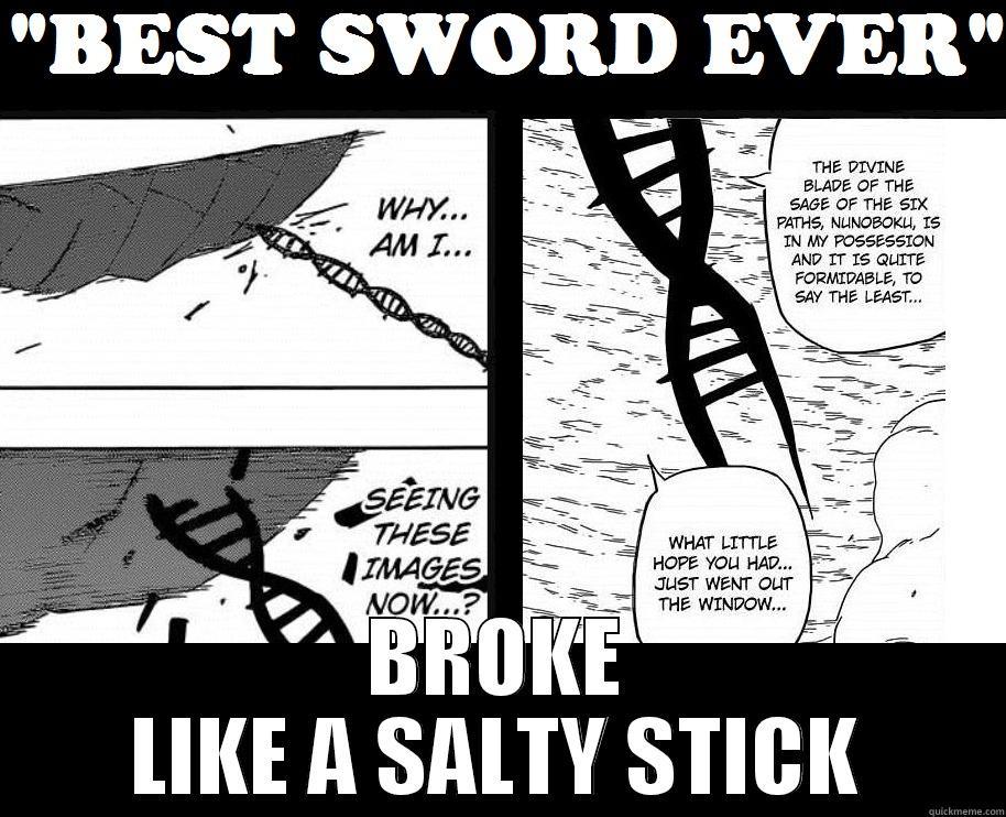 LAMEST SWORD EVER -  BROKE LIKE A SALTY STICK Misc