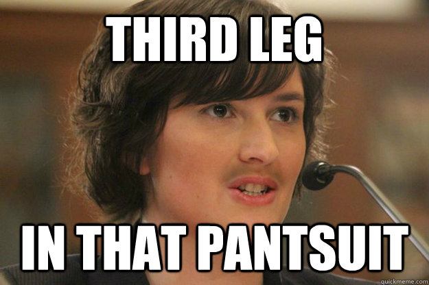 THIRD LEG IN THAT PANTSUIT  Slut Sandra Fluke