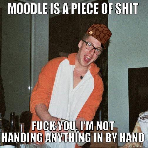 MOODLE IS A PIECE OF SHIT FUCK YOU, I'M NOT HANDING ANYTHING IN BY HAND Misc