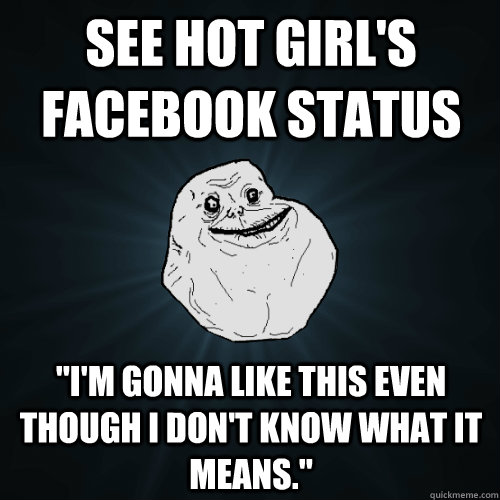 See hot girl's Facebook status 