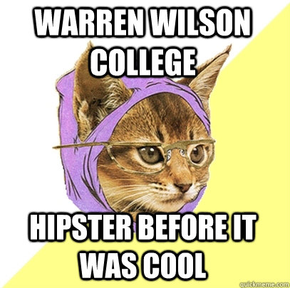 Warren Wilson College Hipster before it was cool  Hipster Kitty