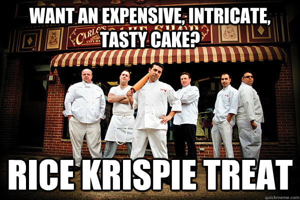 want an Expensive, Intricate,  tasty cake? Rice Krispie treat - want an Expensive, Intricate,  tasty cake? Rice Krispie treat  Misc